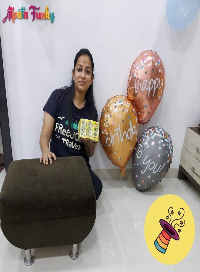 Atpata Funky Happy Birthday To You 43 INCH 3 balloons shape Foil Balloon for unisex Birthday Party Decorations Supplies - Image 3